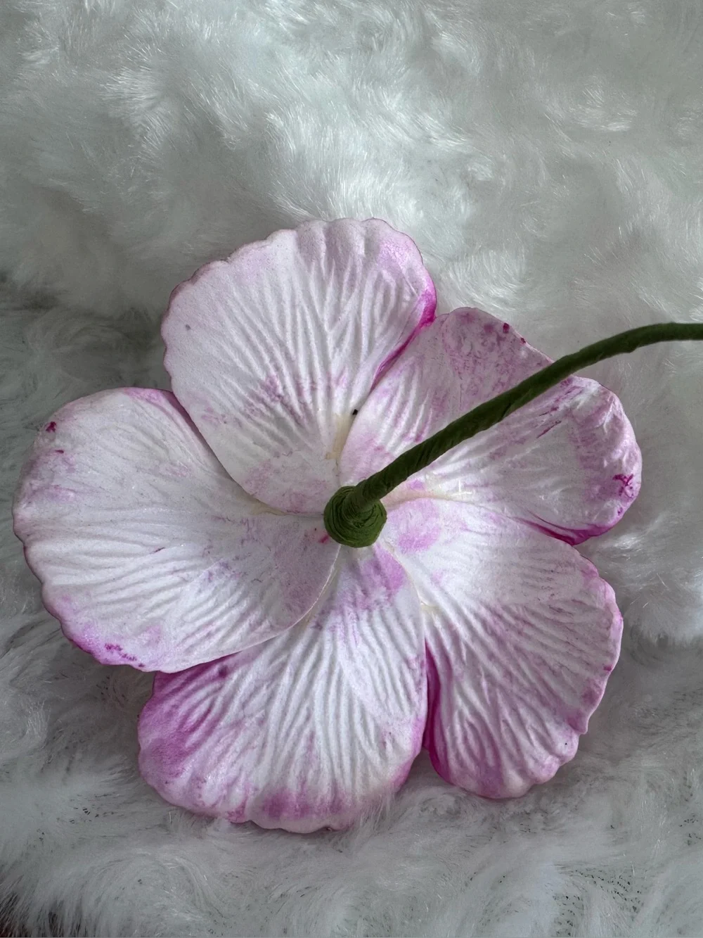 Magenta Artificial Flower Accent with Yellow Center - Home Accents